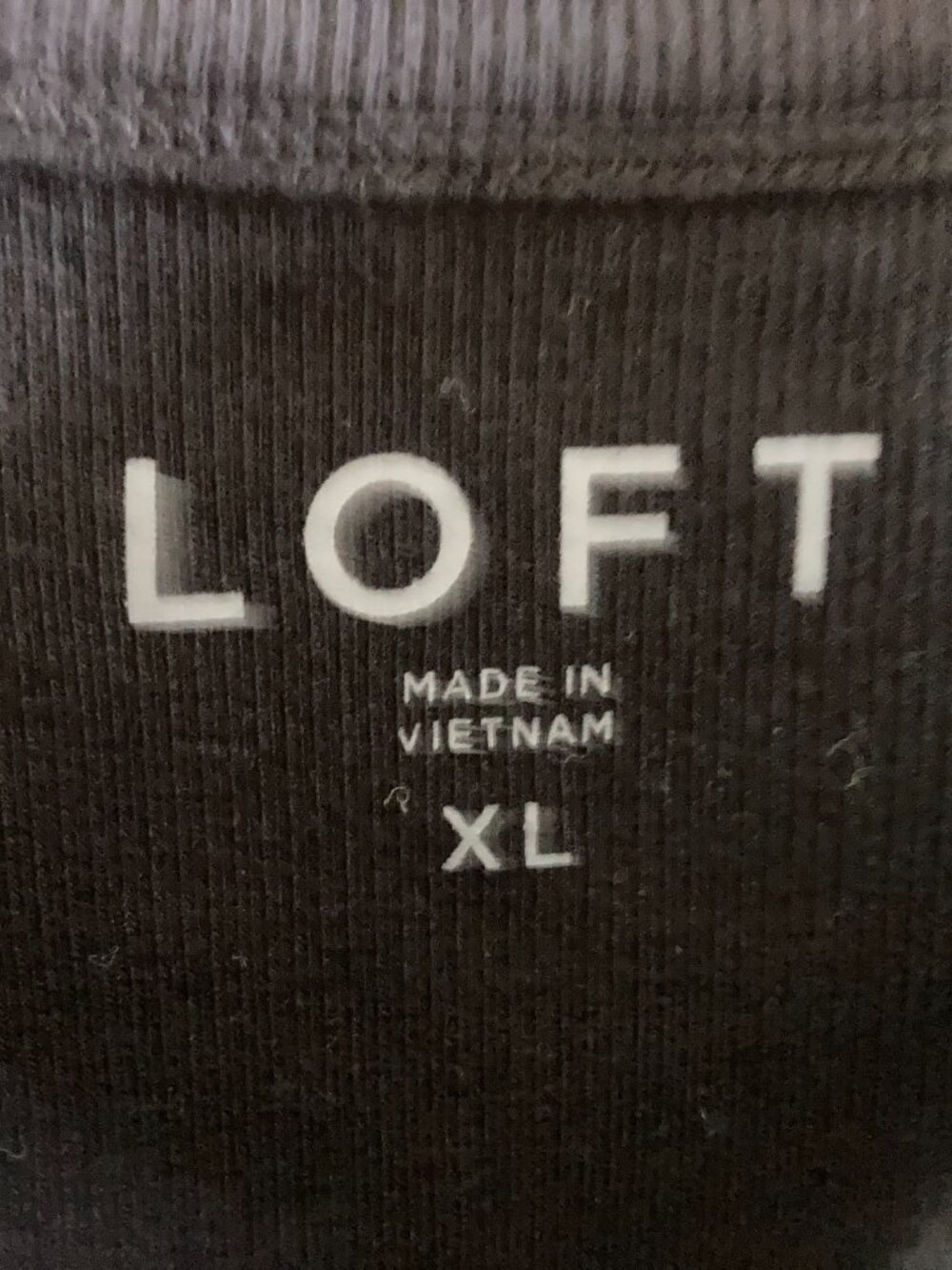 Lot 2 EUC LOFT tank tops, black, white, XL, worn once - Picture 2 of 3